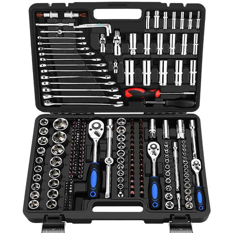 216-Piece Chrome Vanadium Socket Wrench Set | 72-Tooth Ratchet, Zinc Alloy Case | SUNSHINE EMPIRE