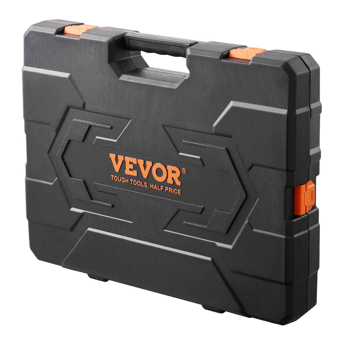 VEVOR 205-Piece Mechanics Tool Set | 1/4" 3/8" 1/2" Drive, SAE & Metric Sockets, Wrenches & Storage Case