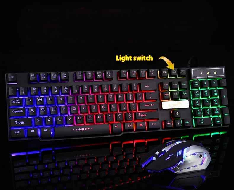 USB Wired Gaming Keyboard with LED Backlight – Ergonomic Design for PC & Laptop