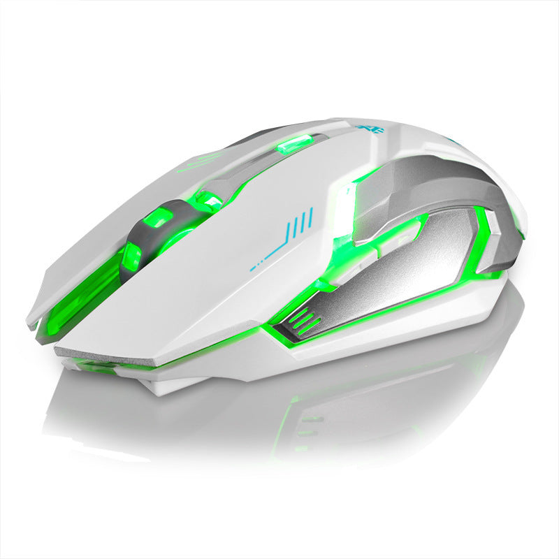 Wireless Rechargeable Silent Mouse | LED Backlit, Mute Clicks | USB | Desktop & Laptop | Black, White, Silver