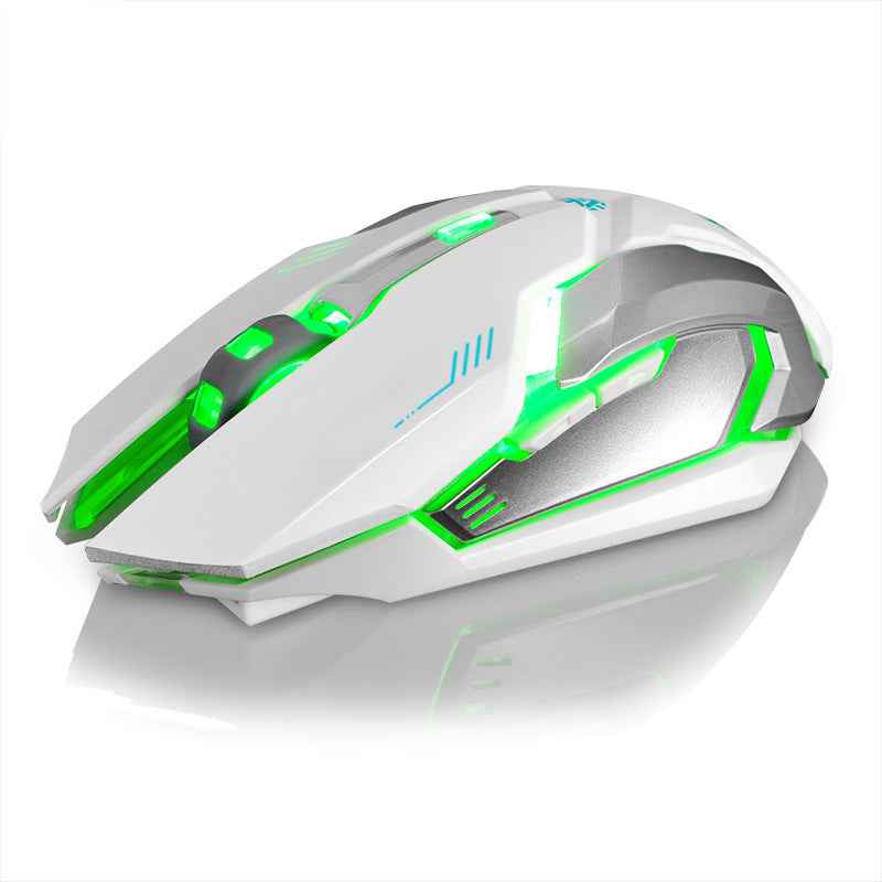 Wireless Rechargeable Silent Mouse | LED Backlit, Mute Clicks | USB | Desktop & Laptop | Black, White, Silver