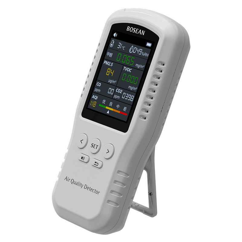 Formaldehyde Detector & Indoor Air Quality Tester | 0.001mg/m³ Accuracy, 320×240 Display, HCHO Monitor