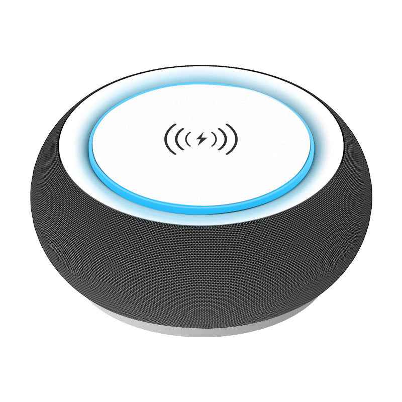 Bluetooth 5.1 Dual Speaker – 10–20W, 8-Hour Battery, Wireless Charging Pad Option (Black & White)