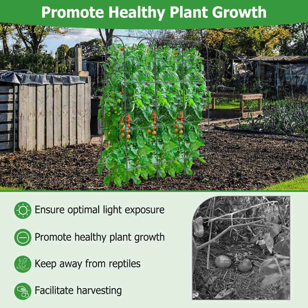71" U-Shaped Garden Arched Trellis | PE-Coated Metal, Adjustable Width | SUNSHINE EMPIRE