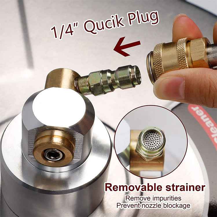 18-Inch 4000PSI High-Pressure Surface Cleaner | 3-Wheel Stainless Steel Floor Washer