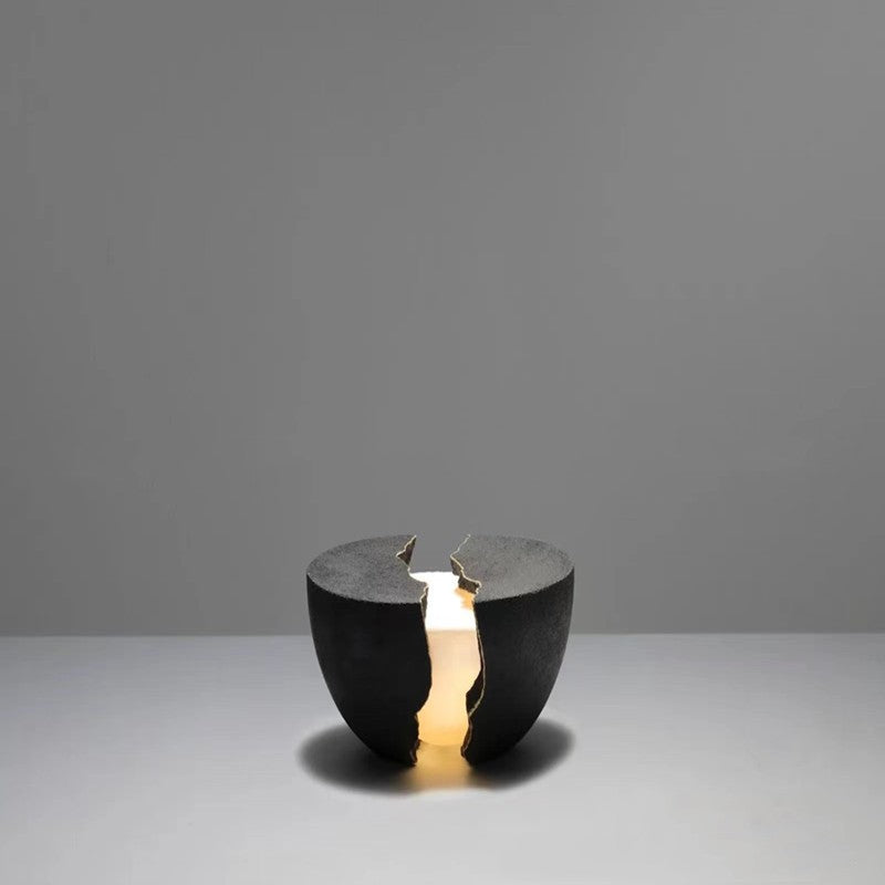 Modern Minimalist Resin Natural Sand LED 4000K Bedside Table Lamp | 130×70mm, ≤36V, US Plug