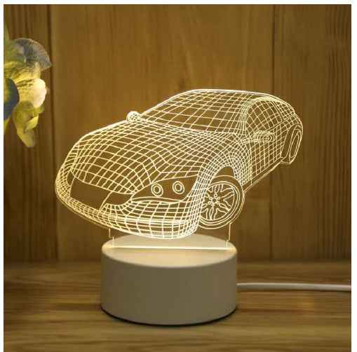 3D Illusion LED Night Light – 12 Designs | USB Acrylic Lamp | Gift & Home Decor