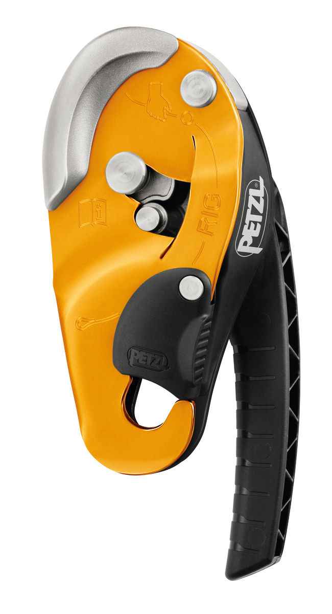 D021 RIG Auto-Lock Industrial Rescue Descender | 200kg, EN 341 Certified | Black & Yellow