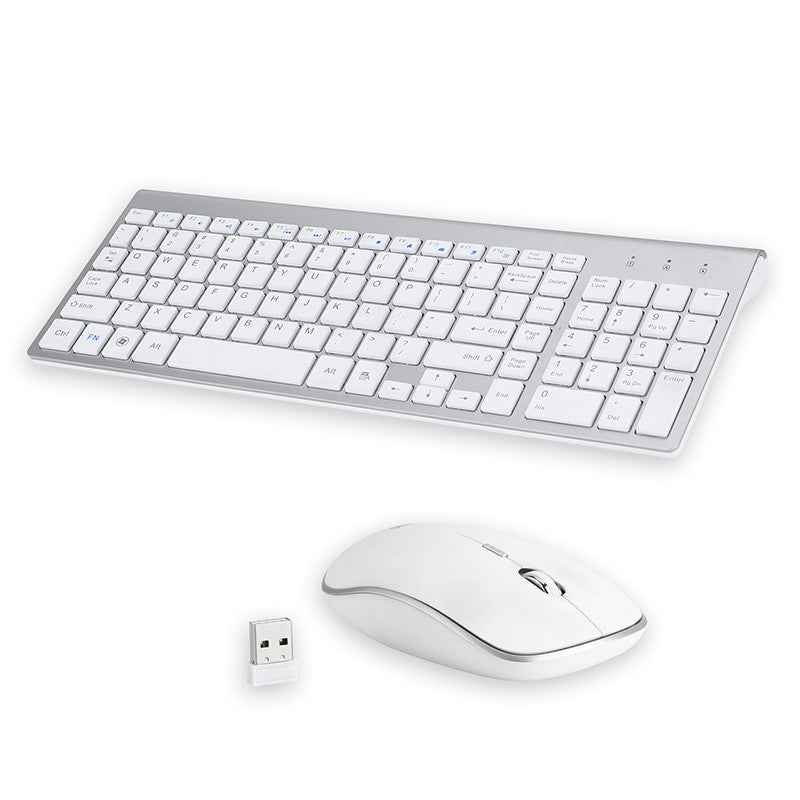2.4GHz Wireless Keyboard & Mouse Combo | 104 Keys | Ultra-Thin | 800–1600 DPI | Mac & Windows | 4 Colours
