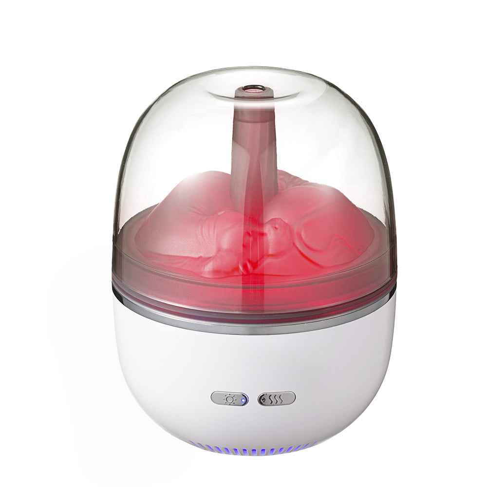 Ultrasonic Aromatherapy Humidifier | Colourful Gradient Light | 8hr Timer | USB | Green & White