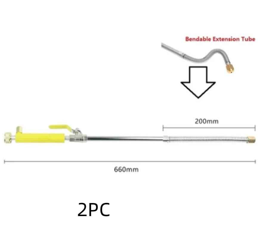 High-Pressure Garden & Car Wash Spray Gun | 25kg, 15m Range, Aluminium & Copper, TPR Grip