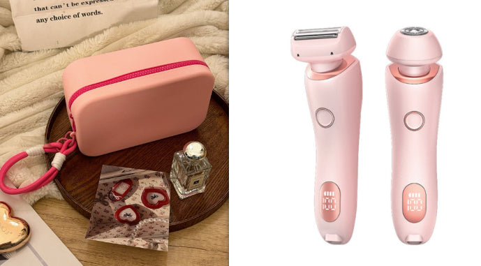 2-in-1 Women's Electric Shaver & Epilator | IPX7 Waterproof | USB Rechargeable | Full Body | Legs, Underarms & Bikini | Hypoallergenic | Wet & Dry | Pink & Blue