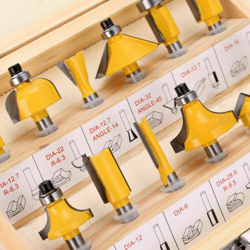 100-Piece 1/4" Shank Carbide Router Bit Set | Coated Woodworking Milling Cutters, Aluminum Storage Box