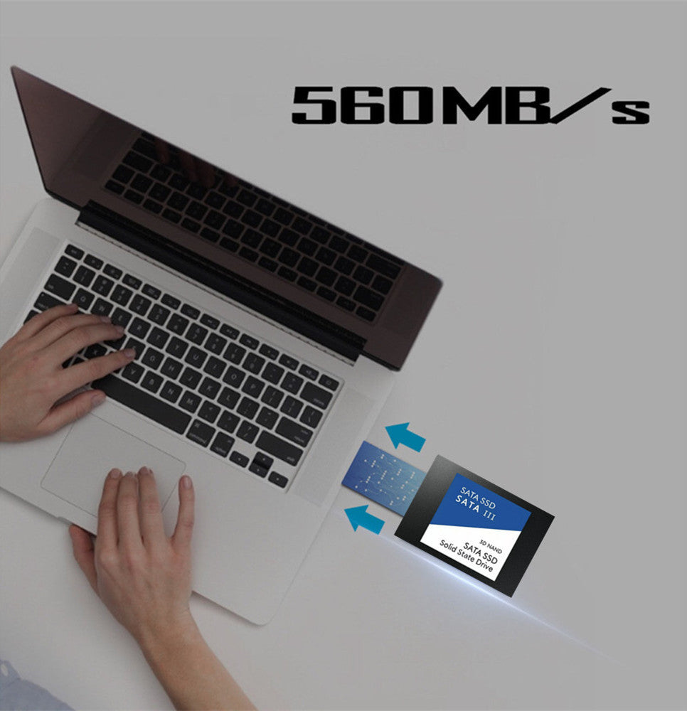 M.2 SATA SSD | 520MB/s Read Speed | 2280 Form Factor | Laptop & Notebook Upgrade | Blue