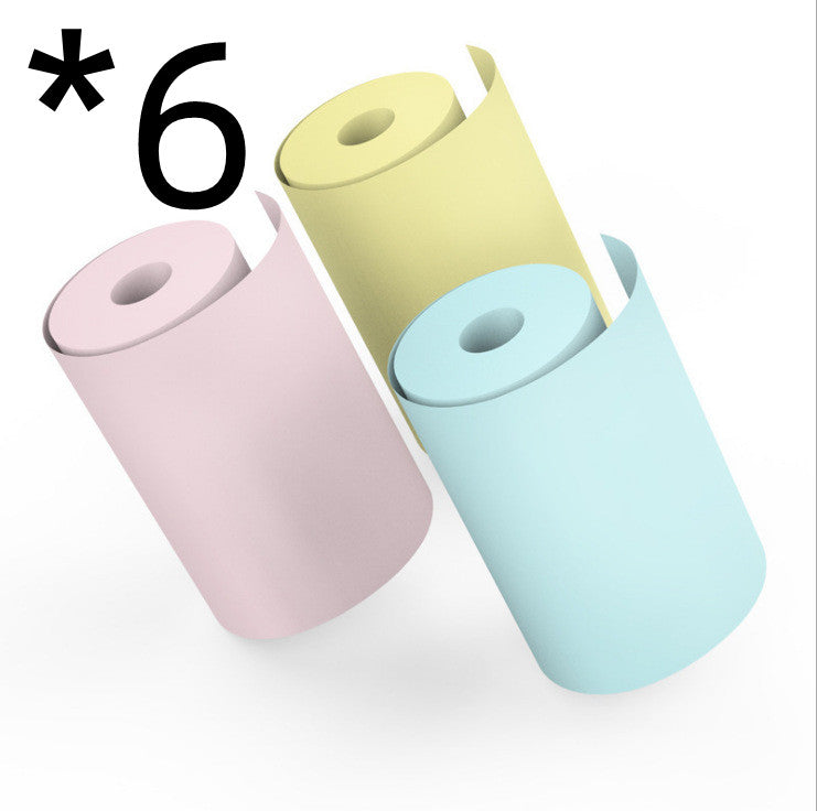 Bluetooth Mini Thermal Photo Printer | USB | 5.7cm Print Width | Pink, Blue & Black | Paper Refills Available