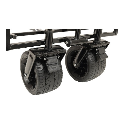 480 lbs Collapsible Wagon with Canopy & Mosquito Net | 7" All-Terrain Wheels, Foldable, Camping & Garden