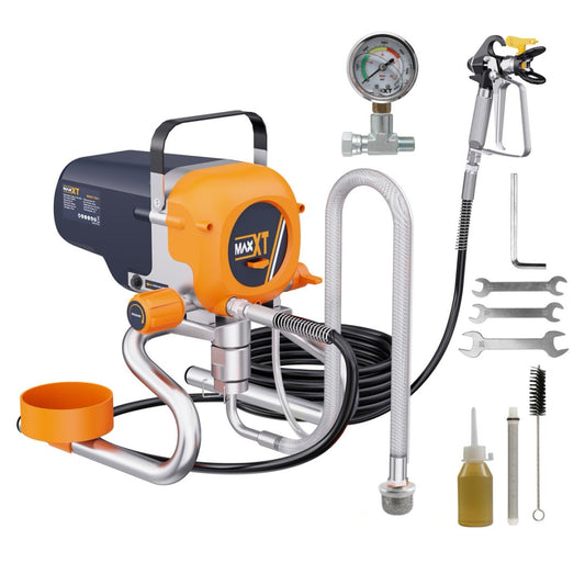 MAXXT 3300 PSI Airless Paint Sprayer | 1300W, 3-Speed, 304 Stainless Steel, Home & Outdoor Use