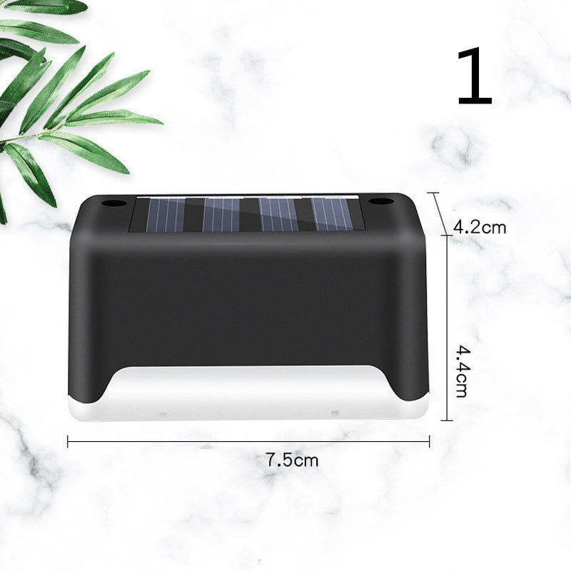 Solar LED Outdoor Step & Fence Light | Warm White | Auto On/Off | Waterproof | 75×44×42mm | European Style | Deck, Stairs, Garden & Pathway | 1–20pc Packs | Black & Brown