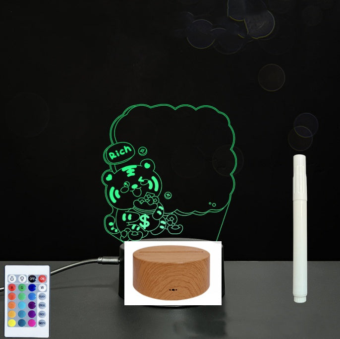 LED Acrylic Handwriting Message Board | 3W 5V USB | Touch & Remote | 16 Designs | Acrylic + ABS | Erasable Pen Included