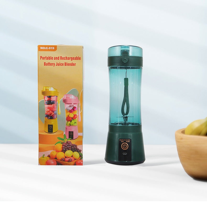 380ml USB Rechargeable Portable Personal Blender | 2000mAh, Food-Grade PC, Dual Safety Protection, Blue, Green, Pink & Yellow