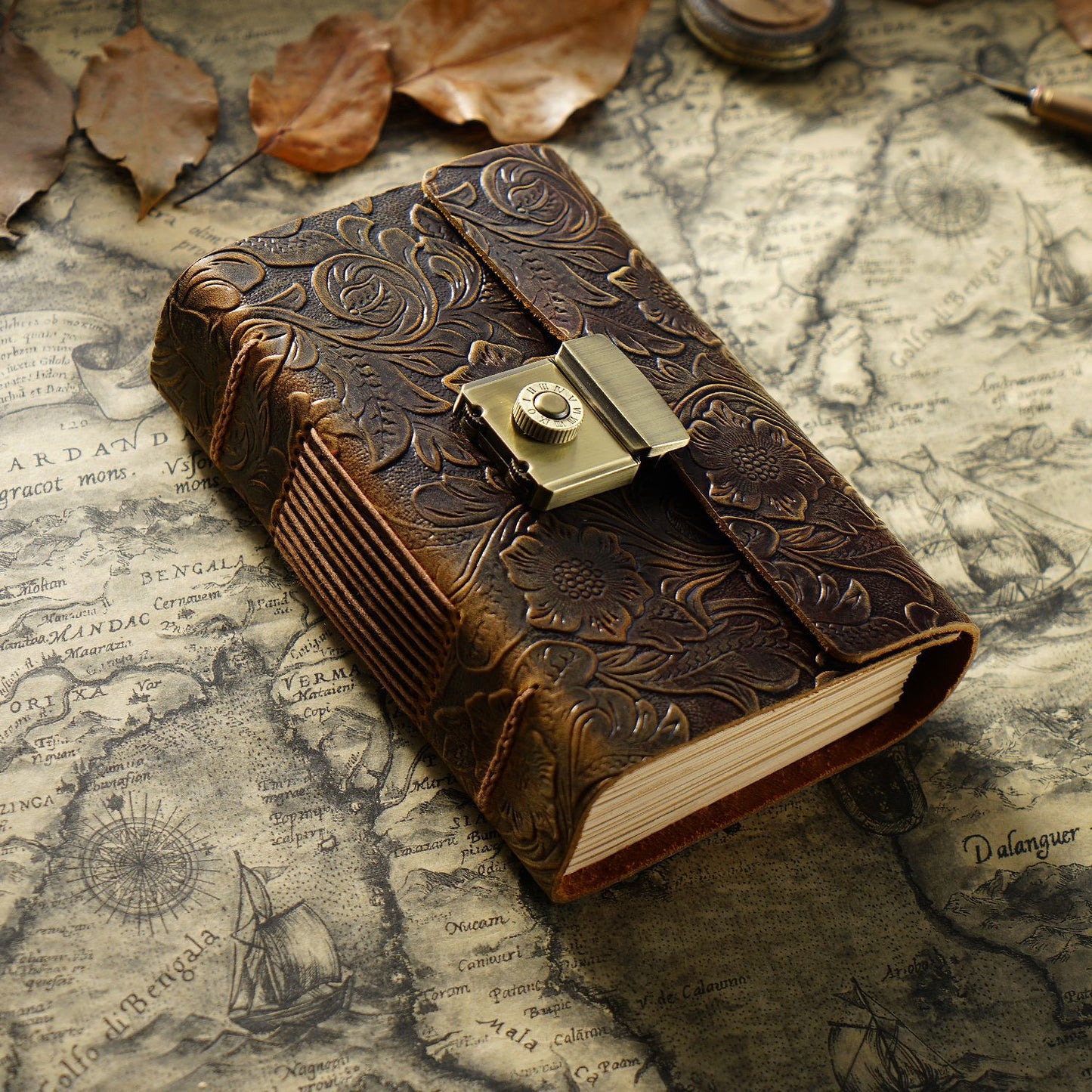 Vintage Genuine Leather Notebook | First-Layer Cowhide | A5 / A6 / A7 | Retro Journal | 2 Colors