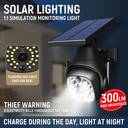 Solar PIR Motion Sensor Wall Light | 1200mAh | 120° Sensing | 6–8m Range | 30s Delay | ABS | Rotatable & Fixed Panel | Outdoor Garden & Balcony