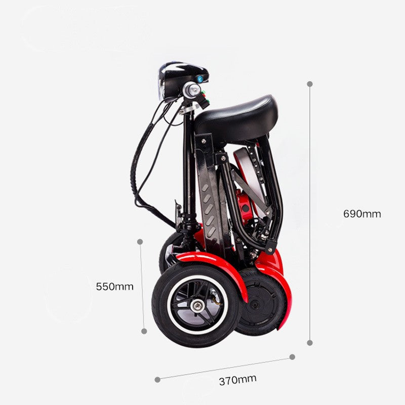 DH0305 Folding 4-Wheel Electric Mobility Scooter | Dual 250W Motor, 25km Range, Adults & Elderly