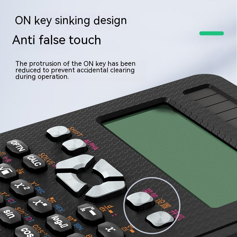 2-in-1 Foldable Scientific Calculator & LCD Writing Tablet | Reusable Notepad | Eye-Care Screen | MS349, ES417 & CNX498 | English & Chinese