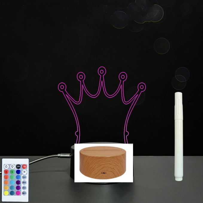 LED Acrylic Handwriting Message Board | 3W 5V USB | Touch & Remote | 16 Designs | Acrylic + ABS | Erasable Pen Included
