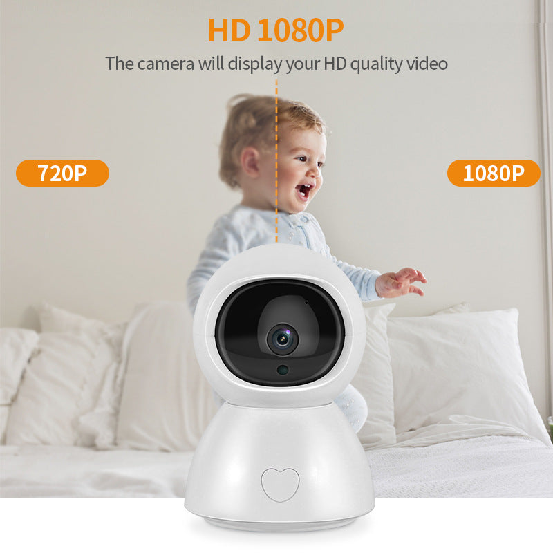 1080p Baby Monitor & Network Camera | 100m Night Vision | Alarm | Auto Backlight | AU/EU/UK/US | White