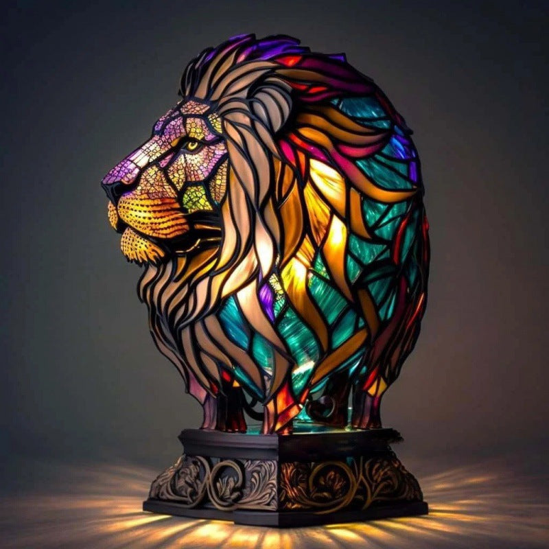 3D Resin Animal Decorative Night Light | Handcrafted | 20 Designs | Small 15cm & Large 22cm | USB | Unicorn, Owl, Dragon, Mermaid & More | Home Decor Gift