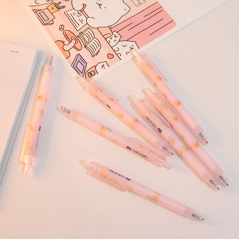 Cute Kawaii Gel Pen | Korean Stationery, Gel Ink Rollerball | 14cm | Peach & Little Magic Fairy