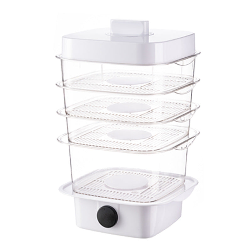 Multi-Layer Stackable Insulated Dish Cover | Temperature Display | Transparent Plastic | 5 Sizes | Green & White | Kitchen Food Cover | Dining Table & Leftover Storage
