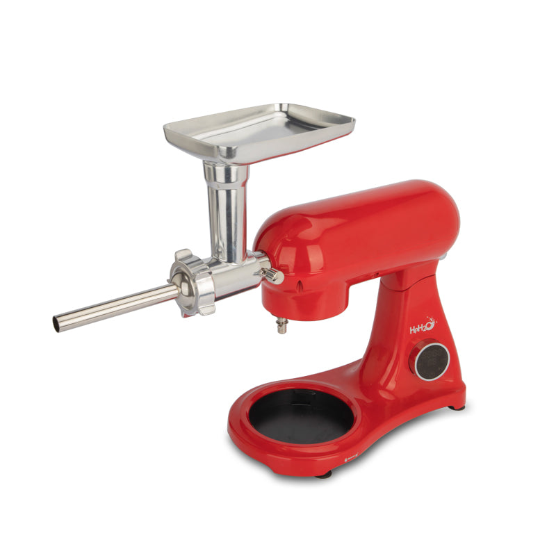 SM-1522ML 1800W 8L Planetary Stand Mixer | Digital Control, Metal Body, Quiet Motor, 3 Attachments, Red