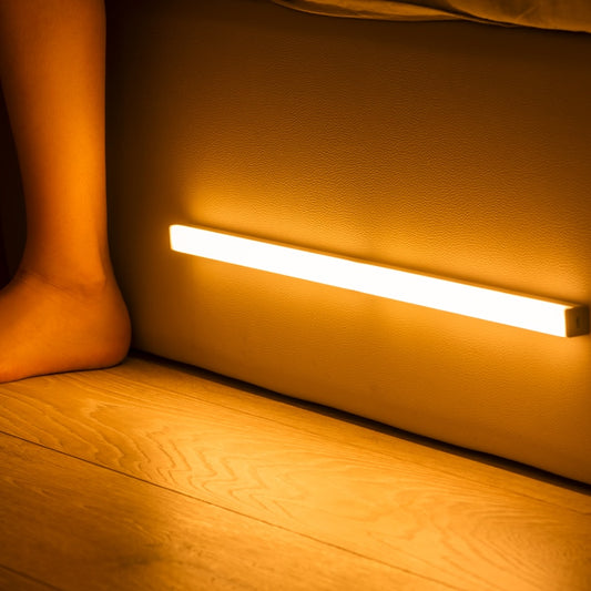 PIR Motion Sensor LED Light Bar | 0.5W | 450mAh | Micro-USB & Battery | 90° PIR | 3–5m | 20s Auto-Off | Cool & Warm White | 9cm–520mm | Cabinet, Wardrobe & Stair Light