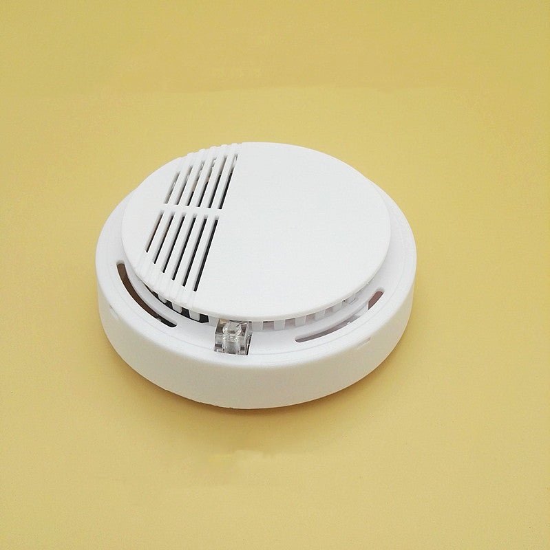 Household Smoke & Fire Alarm Detector | SS-168 | 120° | 60m Detection | Sound & Light | Ceiling Mount | White