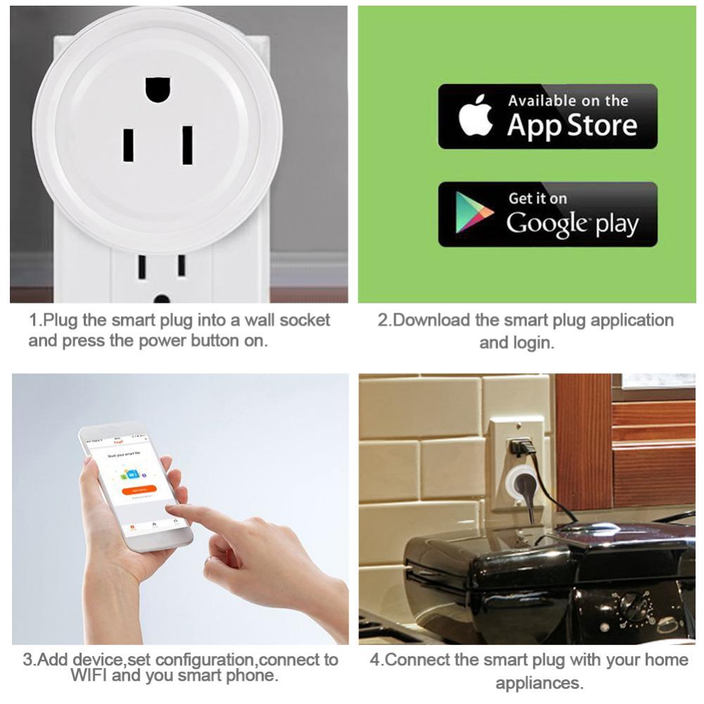 WiFi Smart Plug | Alexa & Google Assistant | Smartphone App Control | EU, UK & US Plug | Single, Twin & 4-Way Strip with USB | Remote On/Off | Smart Home