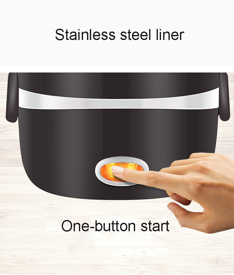 Electric Heated Lunch Box | 200W | 220V | 2-Layer 1L & 3-Layer 2L | 190×190×190mm | Portable Food Warmer | Office, Work & Travel