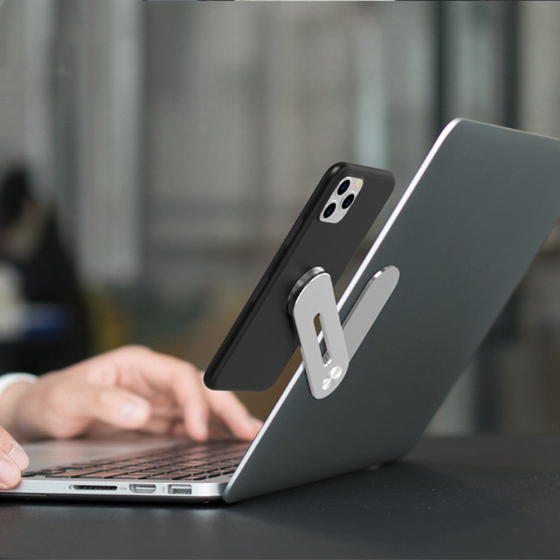 Aluminium Laptop Cooling Riser Bar | Adjustable Angle | Portable Stand Bracket | 11.9cm | Silver | MacBook & Laptop