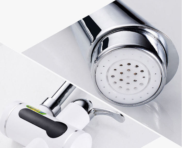 Instant Electric Hot Water Heater Faucet | 3000W | Stainless Steel Liner | CNC Auto | 0.04–0.6MPa | 55°C | Rotatable Single Handle | 50–80L/hr | 1.5kg | Kitchen & Bathroom