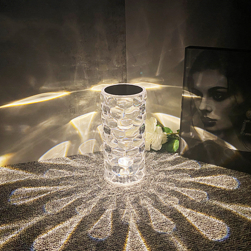 Teardrop Crystal Acrylic Atmosphere Lamp | Droplet Shadow Effect | Touch Control | RGB 16-Colour & 3-Colour | USB & Rechargeable | Nordic Style | Bedroom & Home Decor