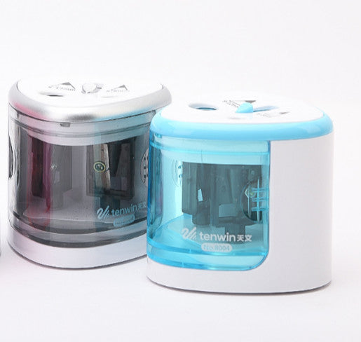 Automatic Electric Pencil Sharpener | Child-Safe | ABS+PC | 50×50×50mm | Fits 6–8mm Pencils | 3 Colours