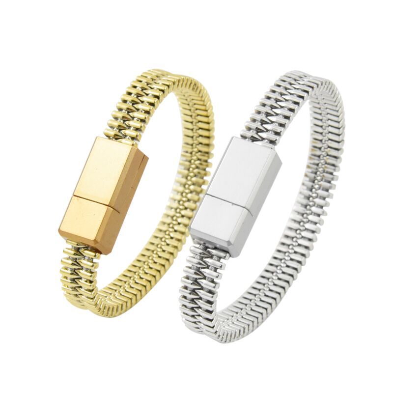 Bracelet Charging Cable | 20cm Lightning & Android | 2A Fast Charge | Wearable Wristband Data Cable