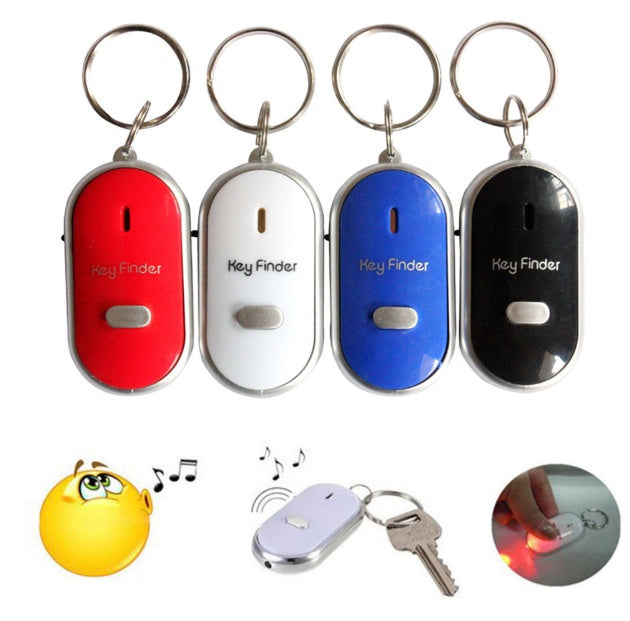 Whistle-Activated Voice Control Key Finder | 8–10m Range | Anti-Lost | ABS | 4 Colours
