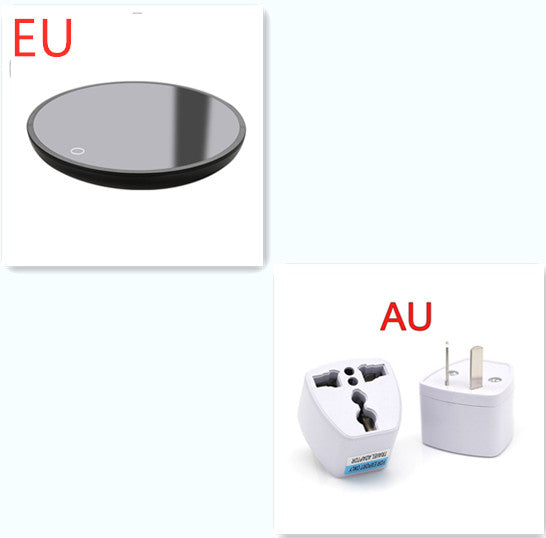 Electric Mug & Cup Warmer | Constant Temperature | ABS + Tempered Glass | Waterproof | Low & High Temp | AU, EU, UK & US | Black