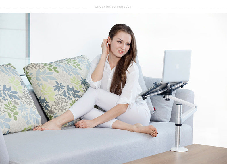 Dual-Arm Laptop & Tablet Desk Mount | 360° Rotation | Height Adjustable | 10–15.6" Laptop | Model OA-1S