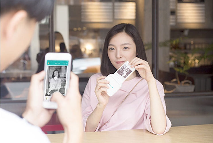 Mini Bluetooth Thermal Pocket Printer | 900mAh Battery, iOS & Android | Network Printing | Pink & White