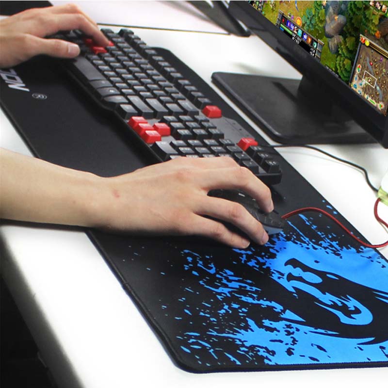 Gaming & Office Mouse Pad | Smooth Textured Surface | Reinforced Stitched Edges | Natural Rubber Non-Slip Base | Easy Clean | 4 Sizes