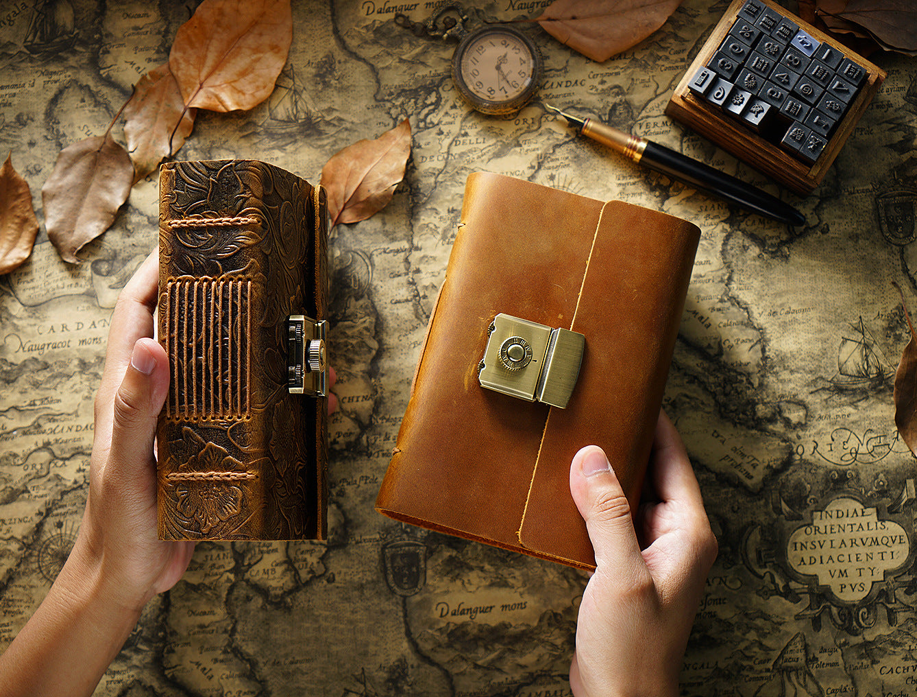 Vintage Genuine Leather Notebook | First-Layer Cowhide | A5 / A6 / A7 | Retro Journal | 2 Colors