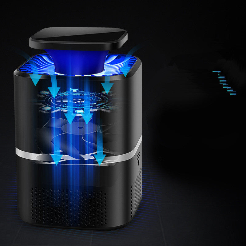 Photocatalyst UV Blue Light Mosquito Killer Lamp | USB Powered | Physical Trap | 150+ sqm Coverage | Chemical-Free | Safe for Baby & Family | Flagship Model | Black & White